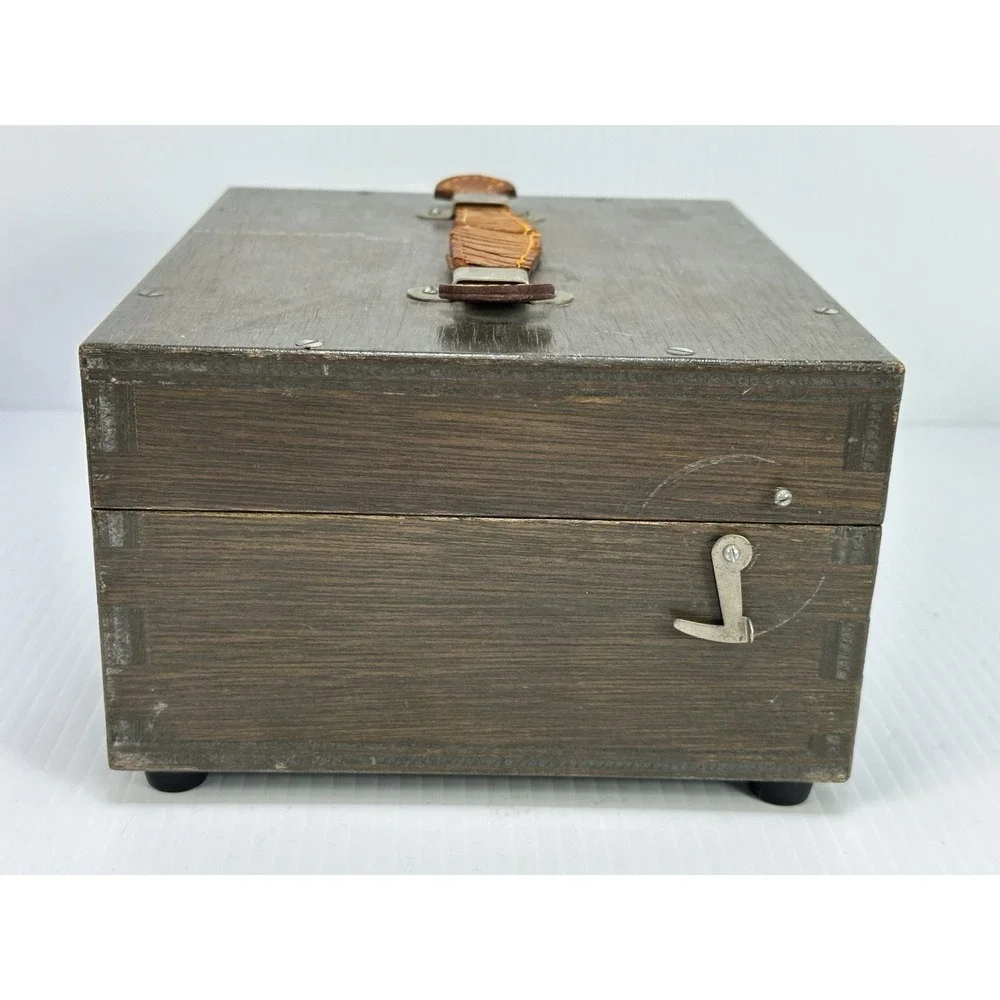 Vintage Wood‎ Wooden Microscope Accessories Box Carrying Case